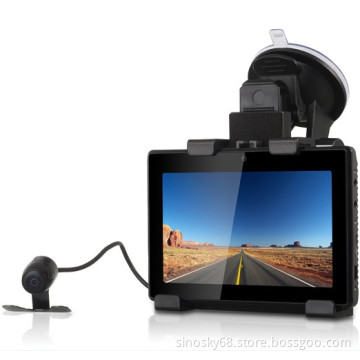 New Car Video Camera Rearview Black Box Android, WiFi and GPS Navigator 5" Inch